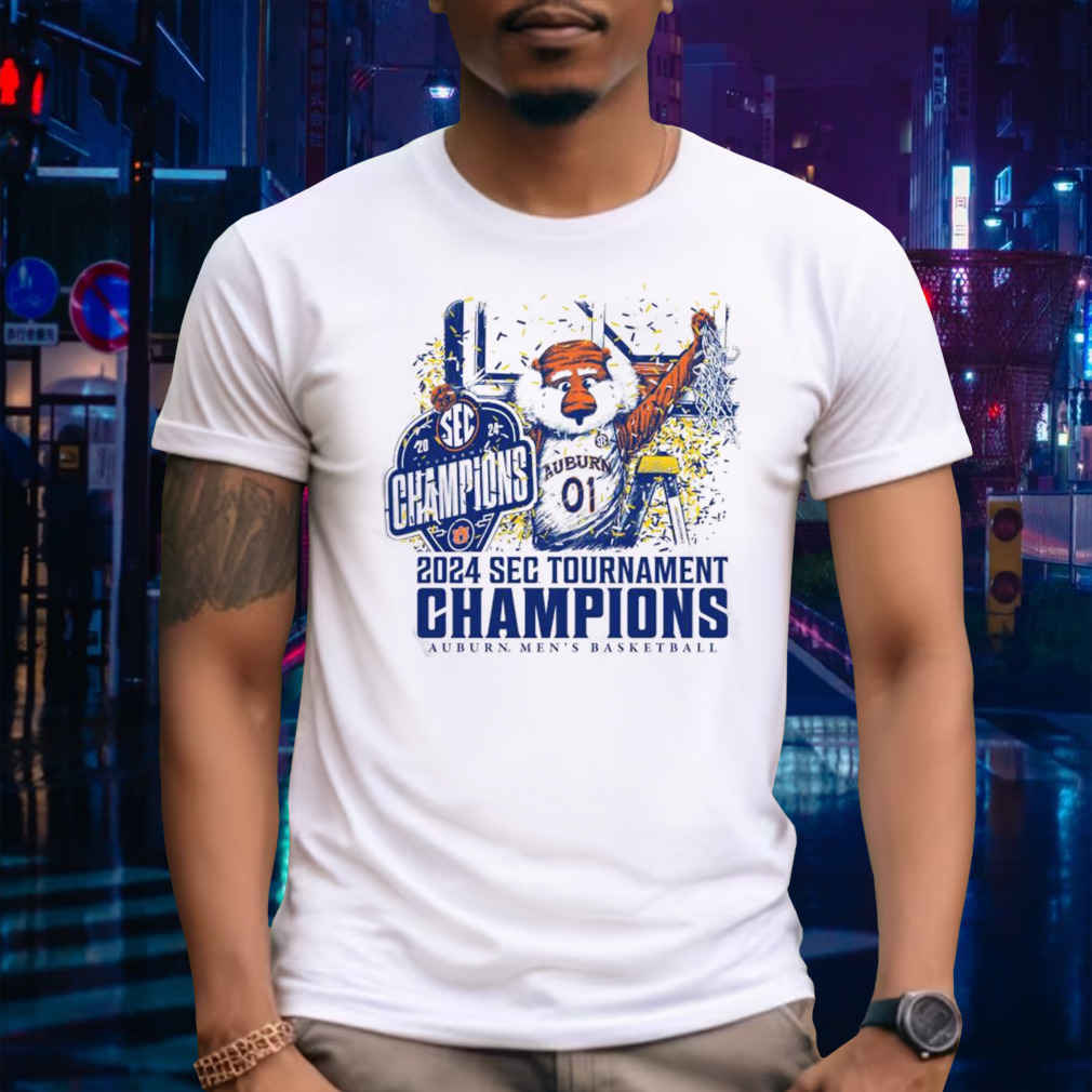 Auburn Men’s Basketball 2024 Sec Tournament Champions T-shirt