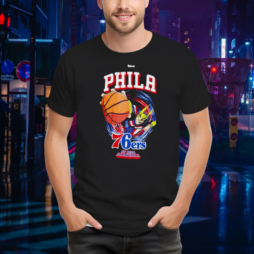 Philadelphia 76ers Hyperfly Unisex NBA x My Hero Academia All Might Smash T-Shirt