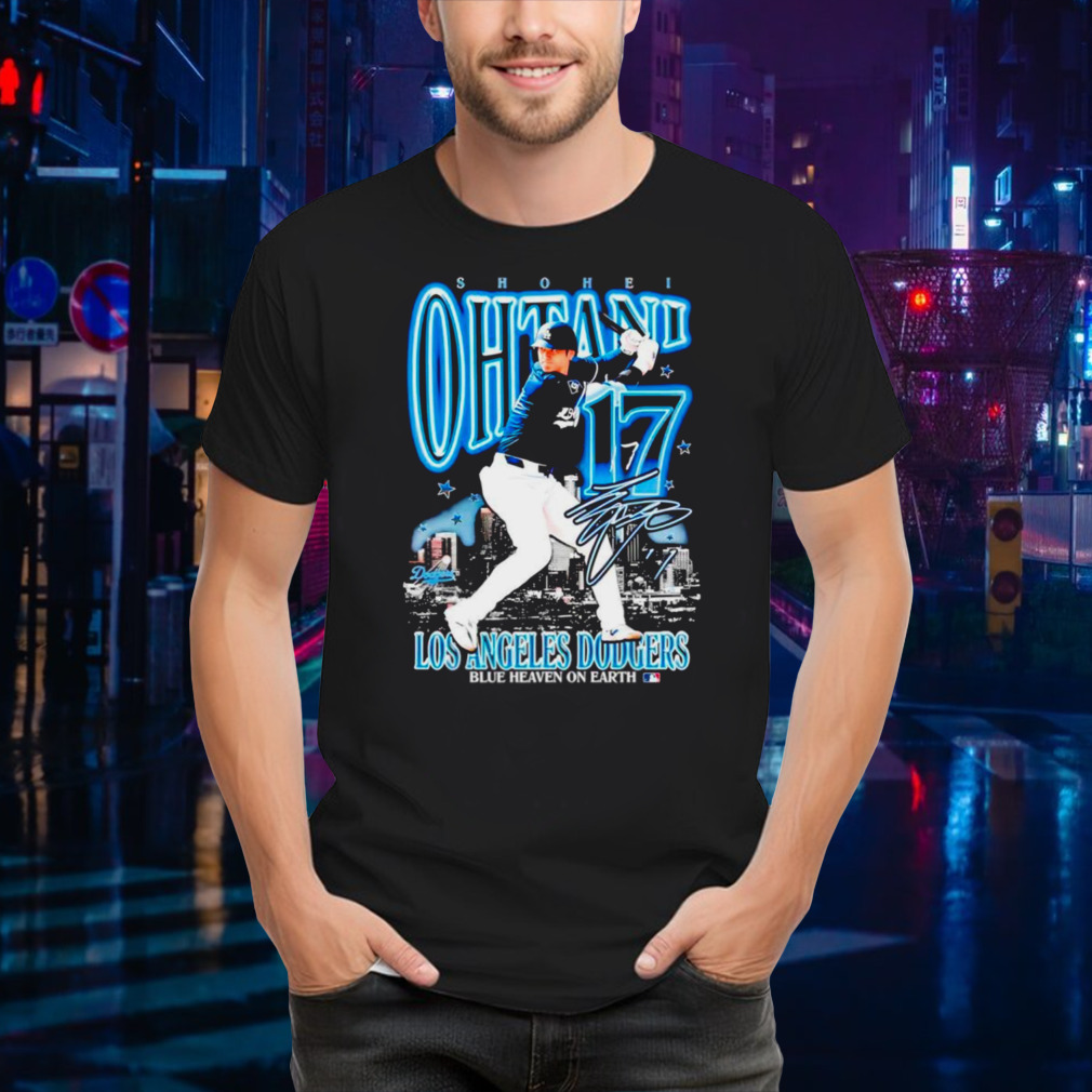 Shohei Ohtani Los Angeles Dodgers blue heaven on earth shirt