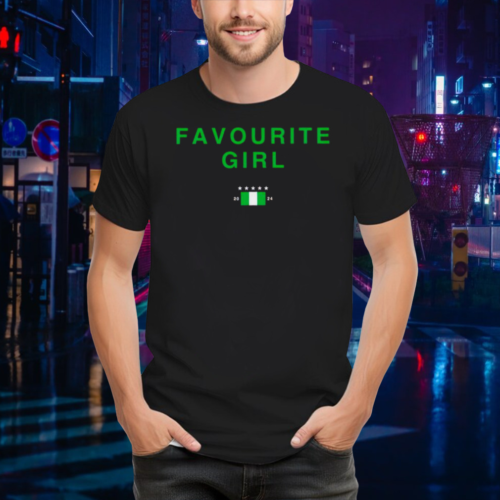 Nigeria Flag Favourite Girl 2024 T Shirt