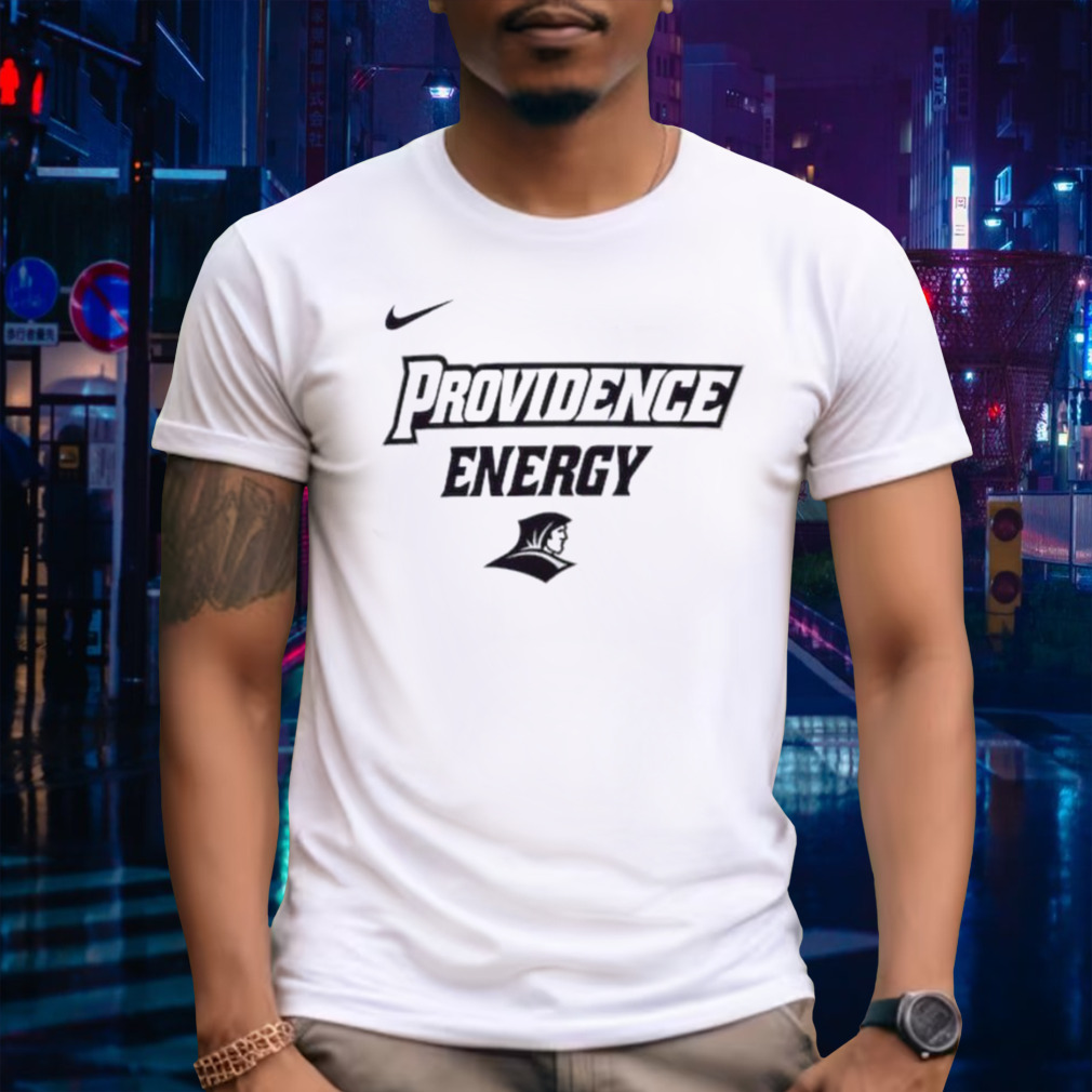 Youth Nike White Providence Friars 2024 On Court Bench Energy T Shirt