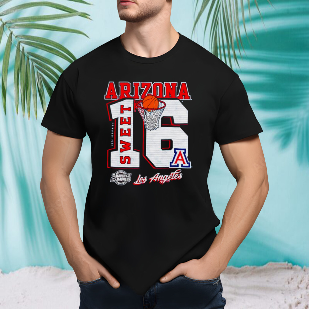 Arizona Wildcats 2024 Men’s Basketball March Madness Sweet 16 Los Angeles shirt