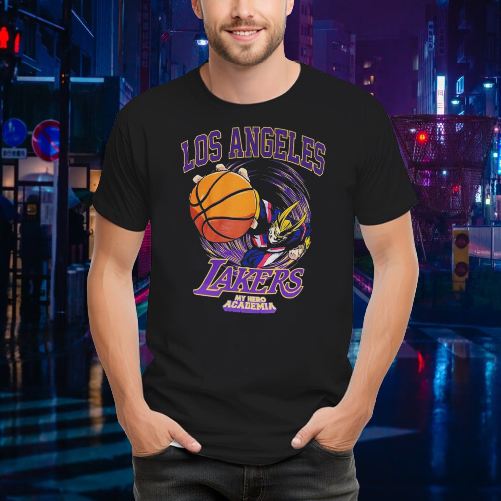 Hyperfly Los Angeles Lakers NBA x My Hero Academia All Might Smash Shirt