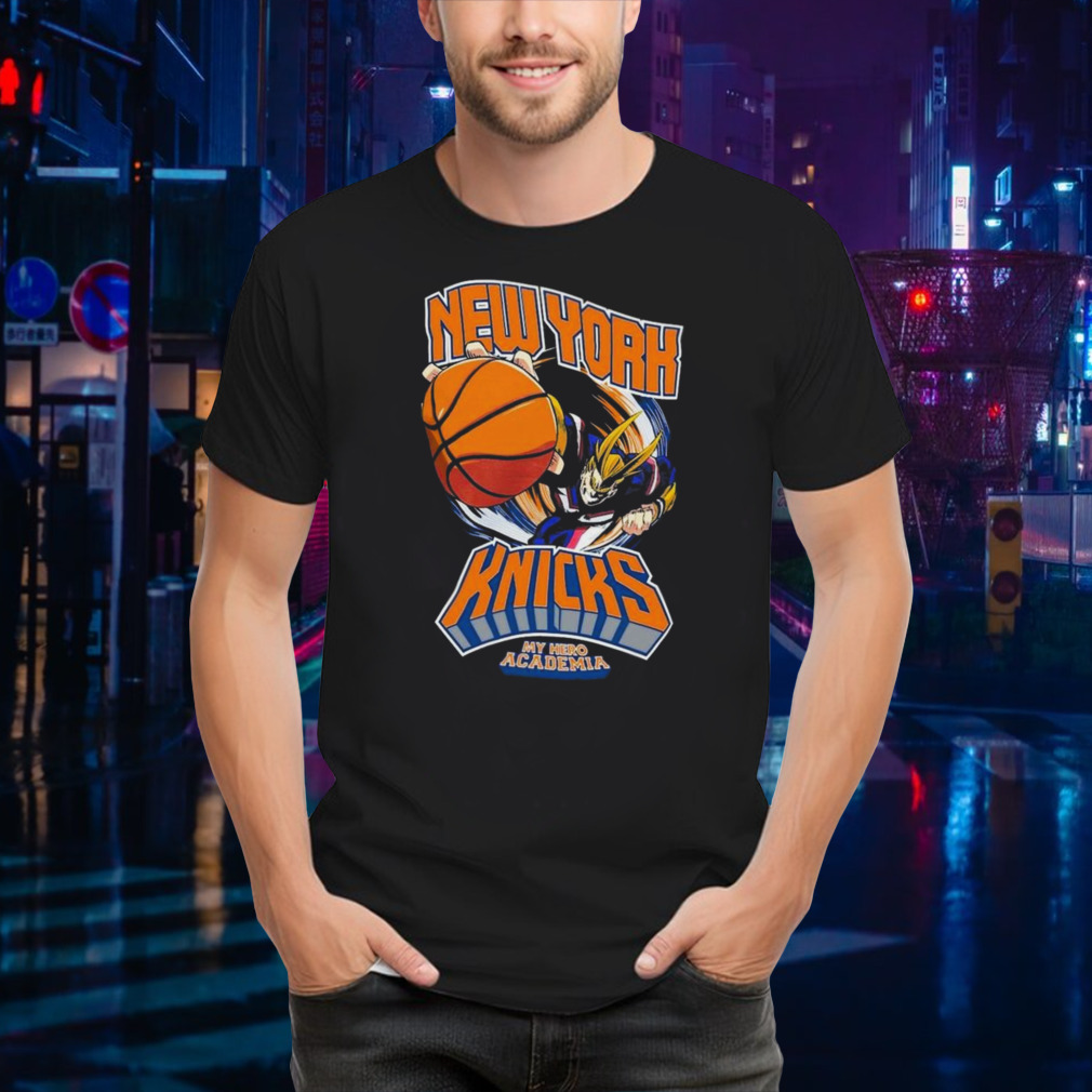 Hyperfly New York Knicks NBA x My Hero Academia All Might Smash Shirt