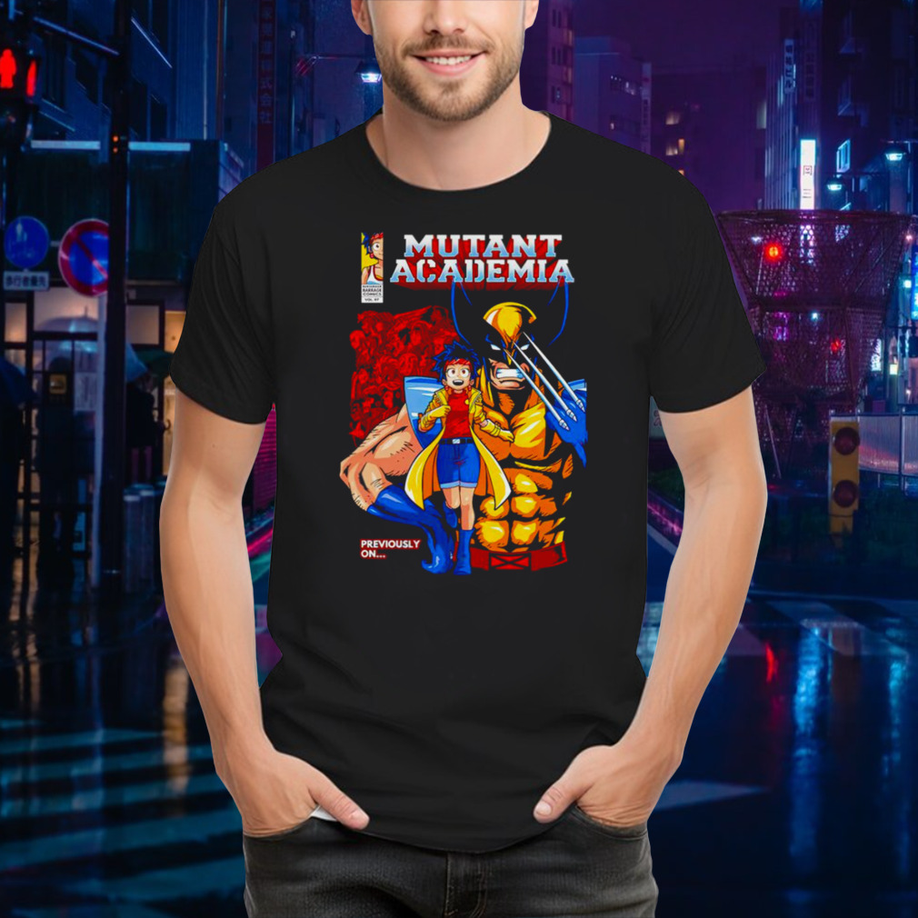 Nice mutant Academia Wolverine previously on shirt