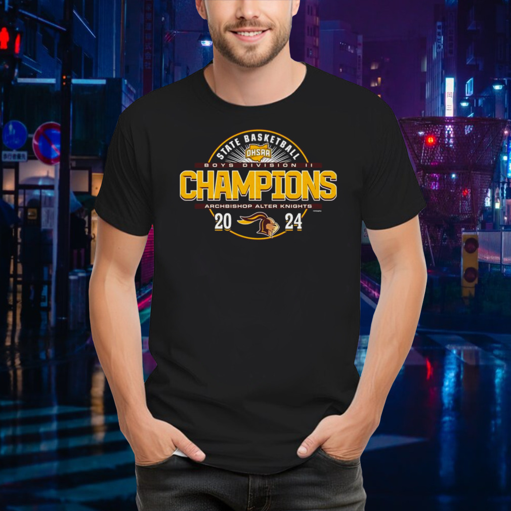 Archbishop Alter Knights 2024 OHSAA Boys Basketball Division II State Champions shirt