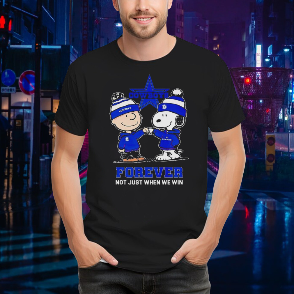 Go Cowboys Peanuts Snoopy and Charlie Brown Dallas Cowboys Forever Not Just When We Win 2024 Shirt
