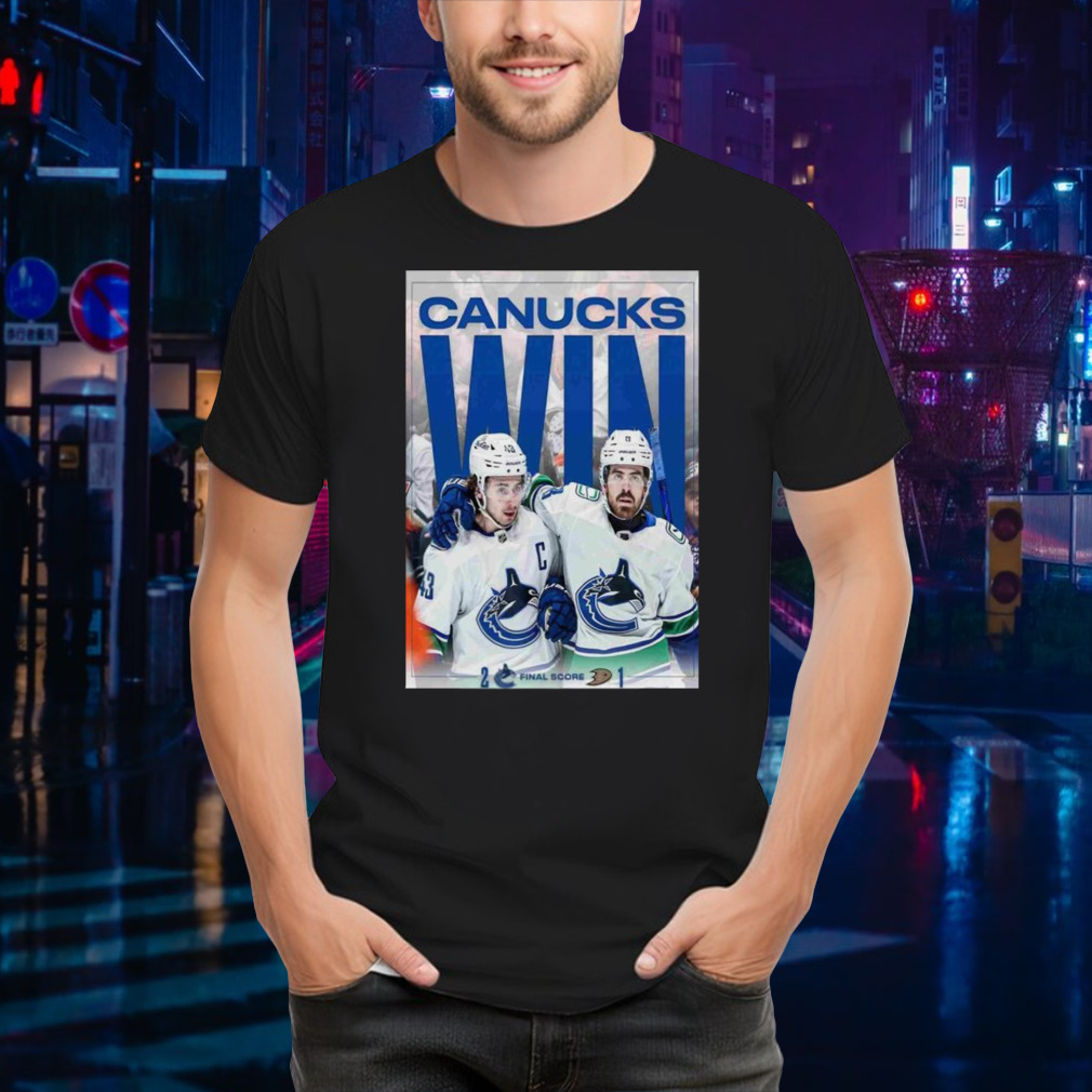 Vancouver Canucks Defeated The Ducks 2024 T-shirt