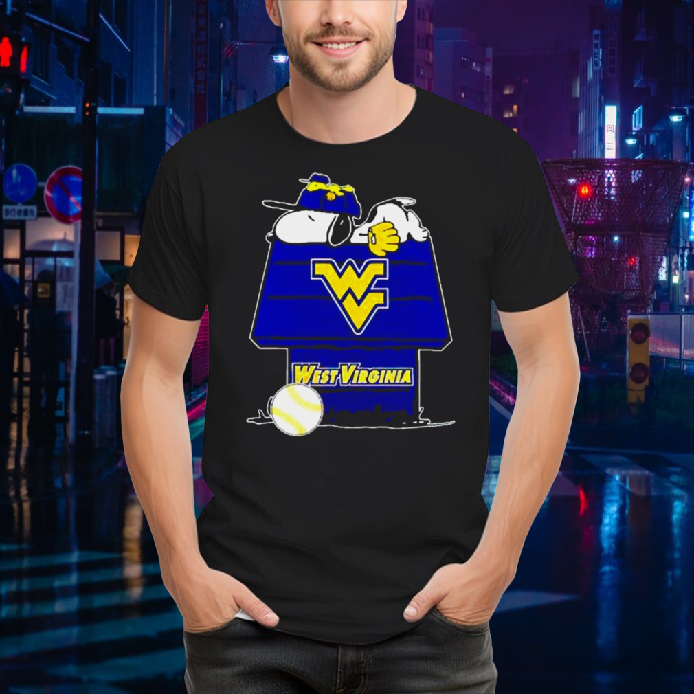 West Virginia Mountaineers Snoopy And Woodstock The Peanuts Baseball Shirt