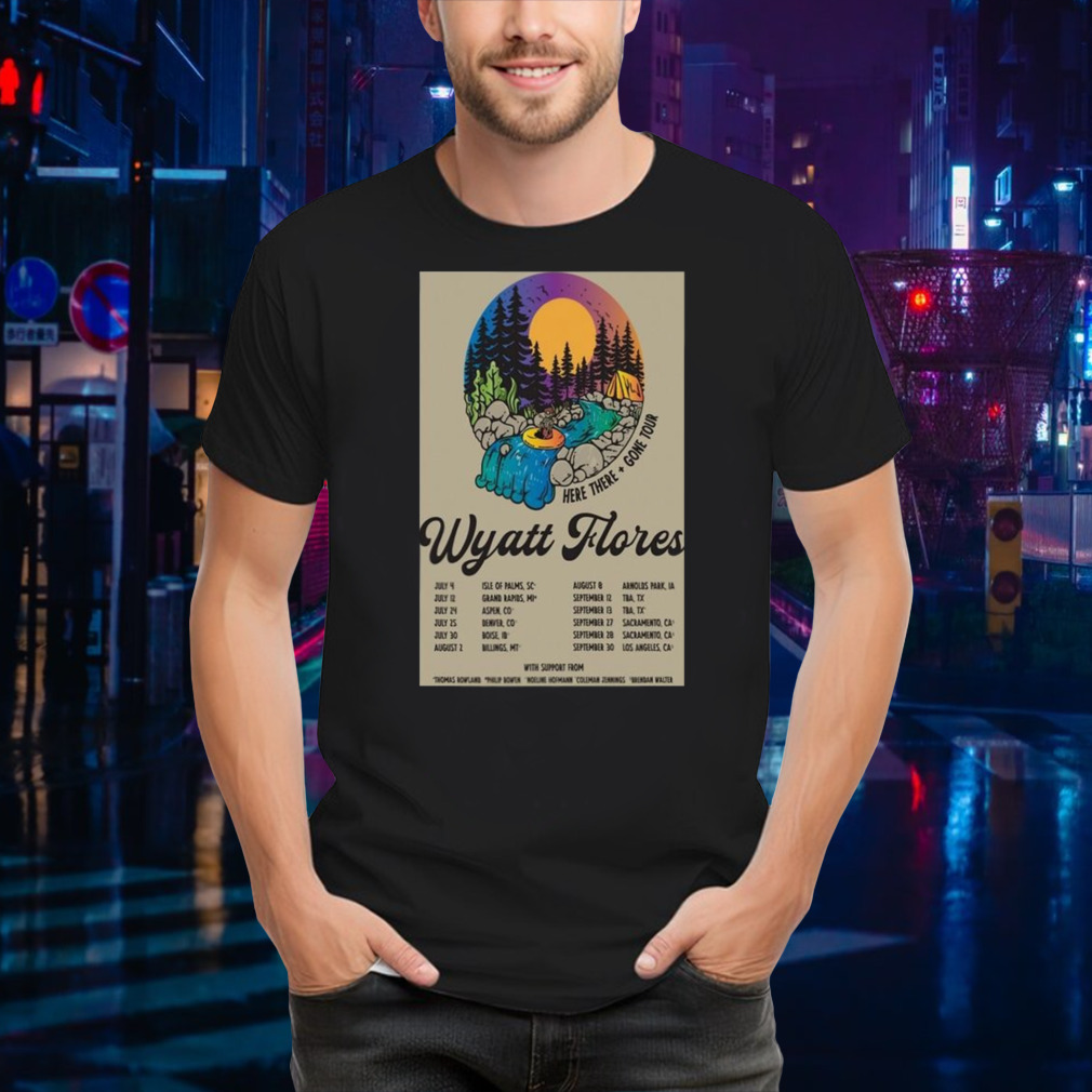 Wyatt Flores Here There And Gone Tour 2024 T-shirt