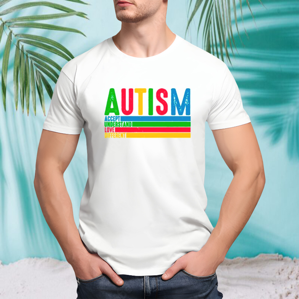 Autism accept understand love different vintage shirt