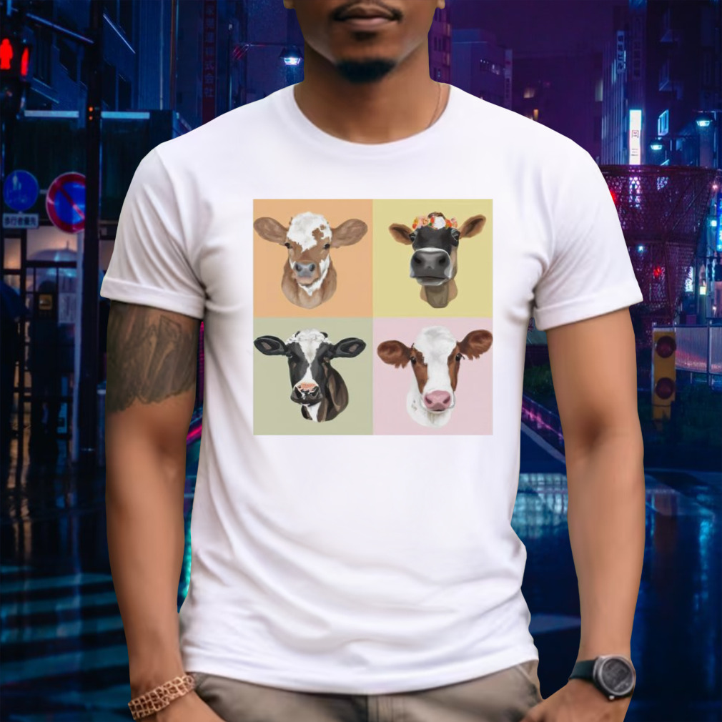 Cow portrait shirt
