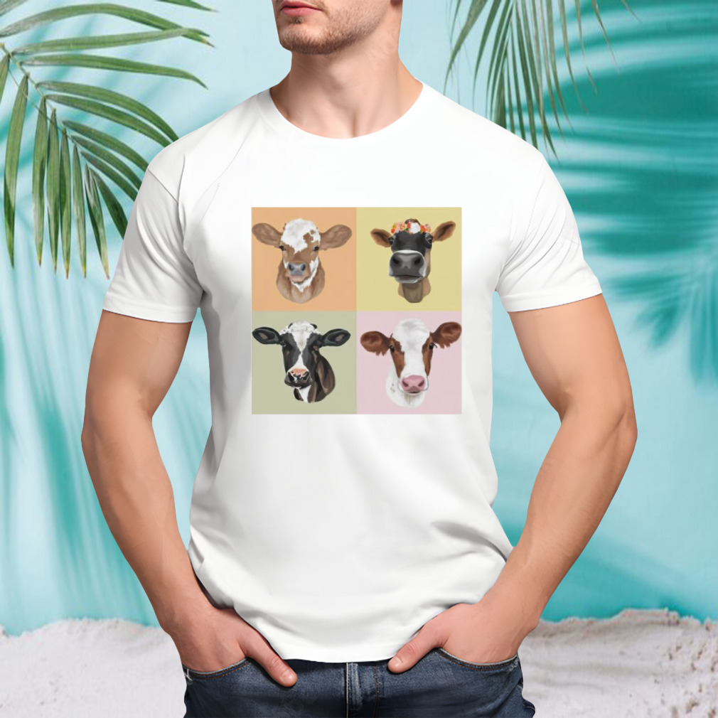 Cow portrait shirt