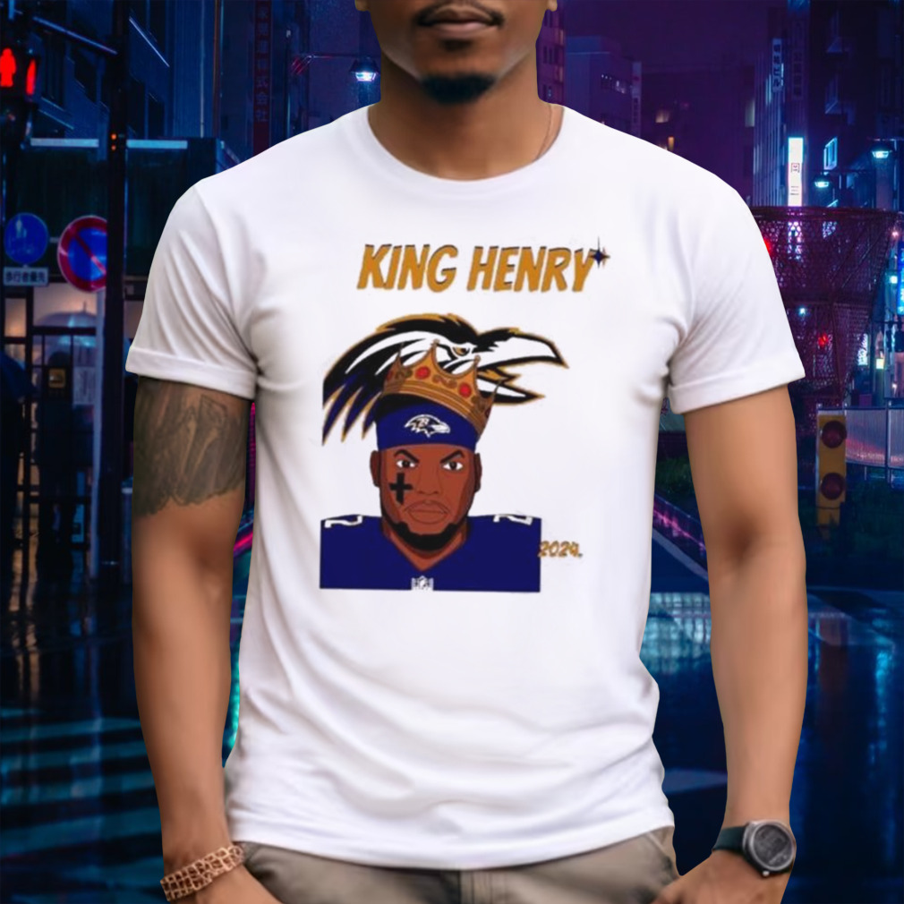 King Derrick Henry Baltimore Ravens Football 2024 Logo Shirt