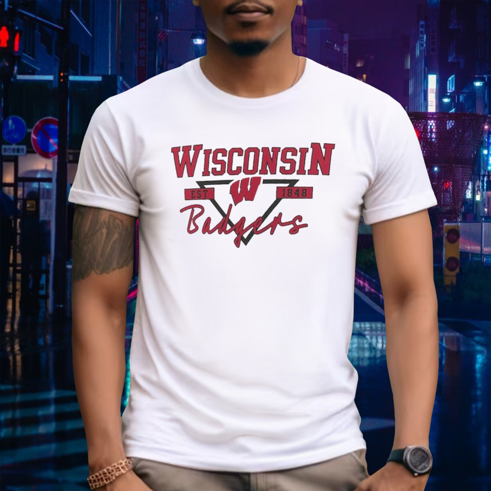 Wisconsin Badgers Triangle Origin Est 1848 T-shirt