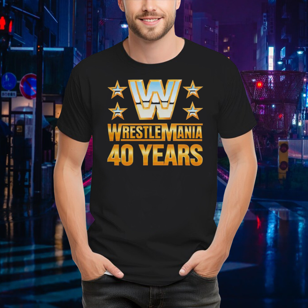 Wrestlemania 40 over the years shirt