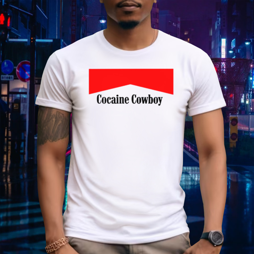 Cocaine Cowboy parody logo shirt