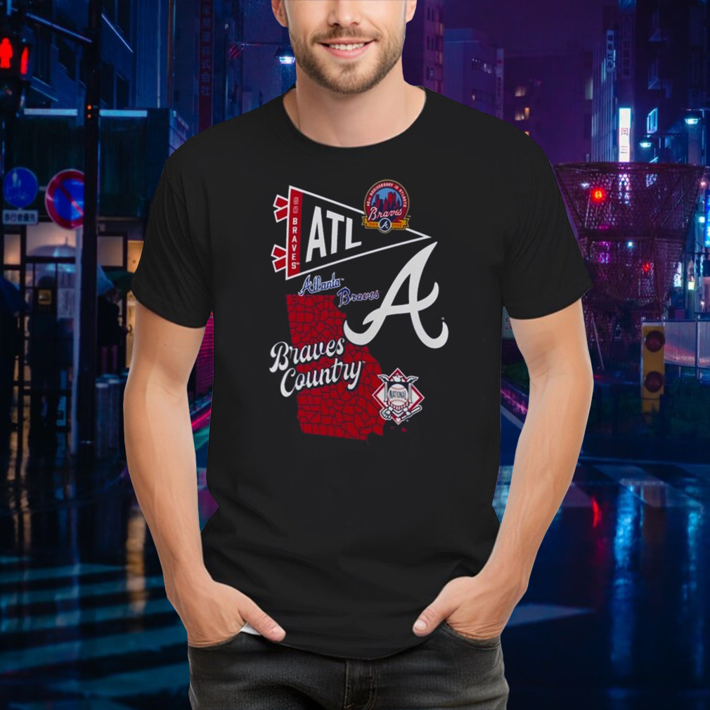 Atlanta Braves Split Zone Braves Country 2024 T-shirt