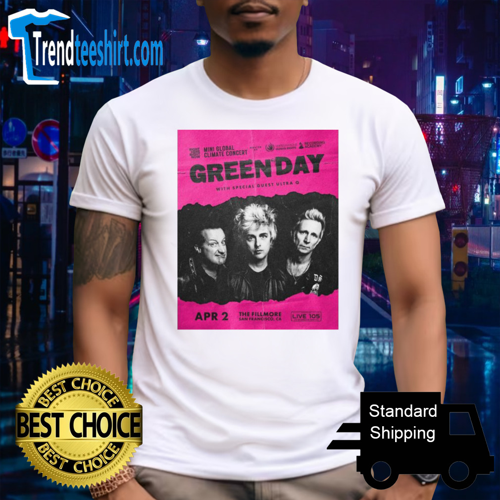 Green Day Show In San Francisco Ca April 2nd 2024 T-shirt