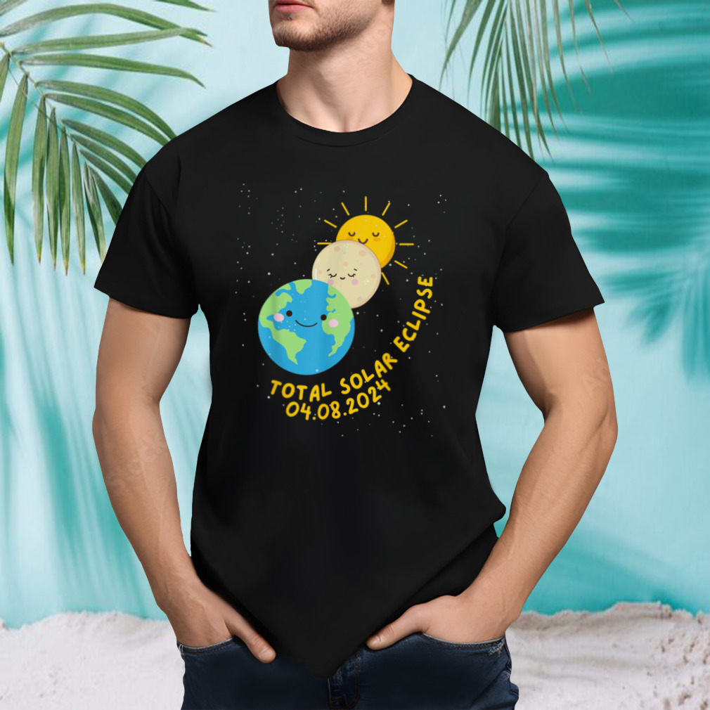 Total Solar Eclipse 2024 Cute Solar Eclipse Kids Toddler Boy T-Shirt B0CVHH989S
