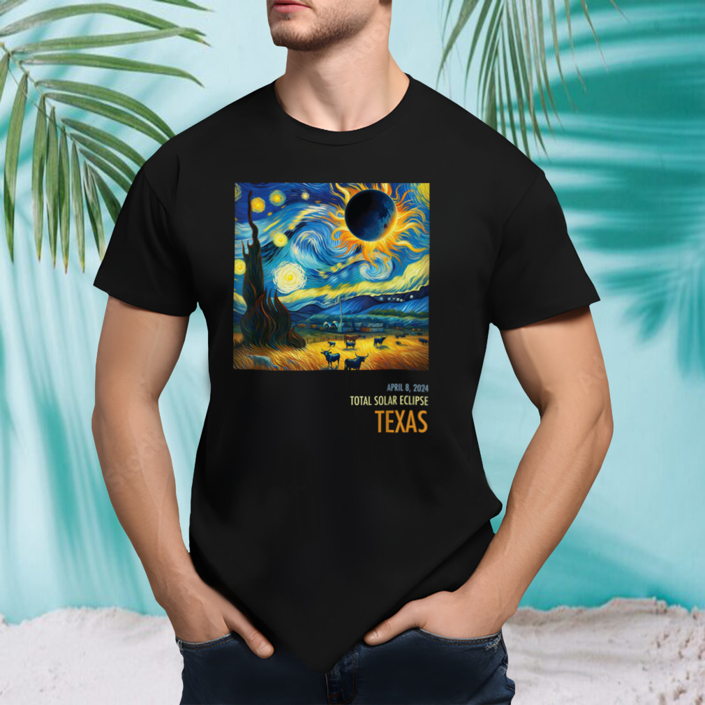 Total Solar Eclipse 2024 Texas T-Shirt B0CRSQVXC8