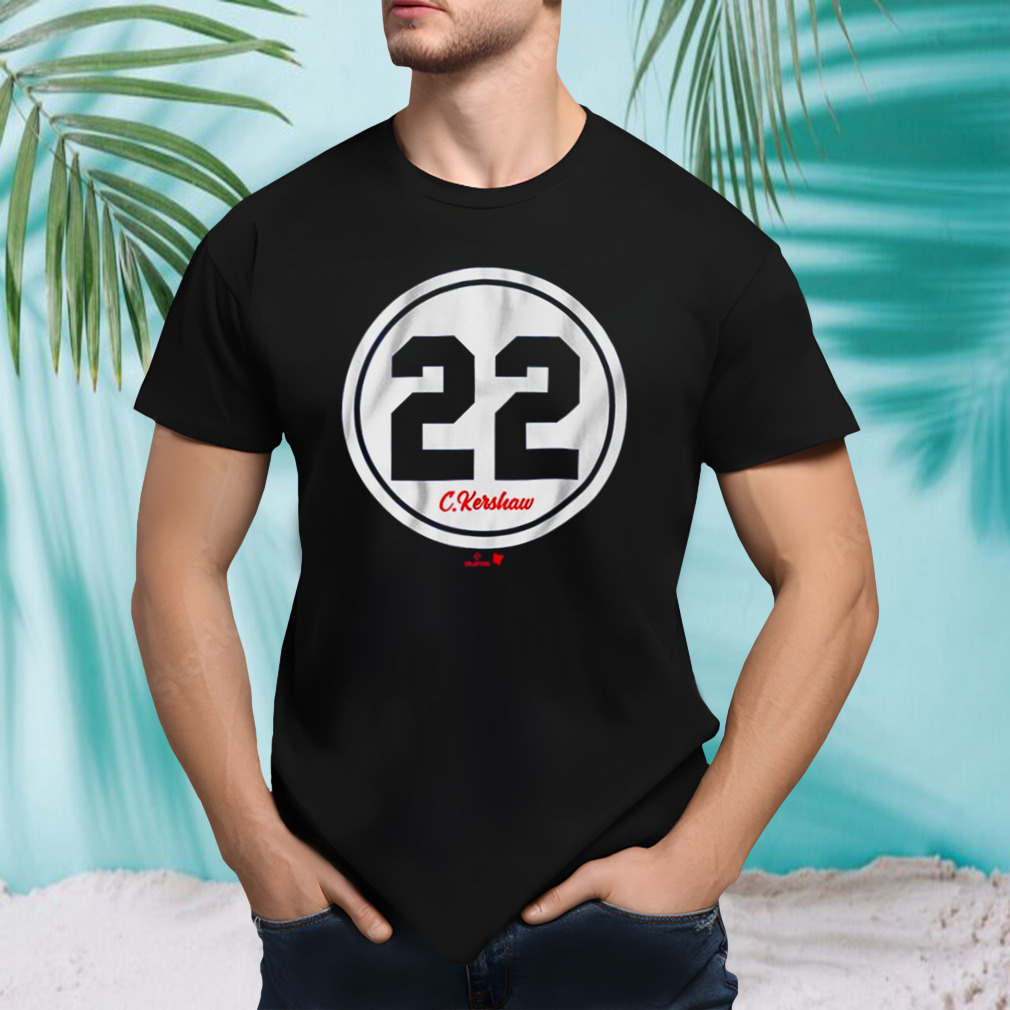Clayton Kershaw 22 Number Circle T-shirt