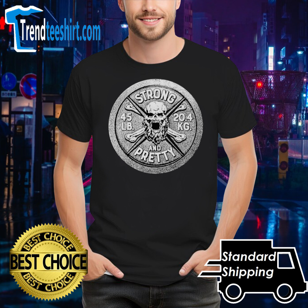 Skull strong and pretty plate shirt