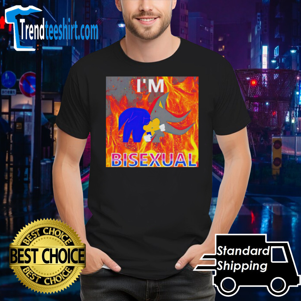 Sonic and shadow kissing I’m bisexual shirt