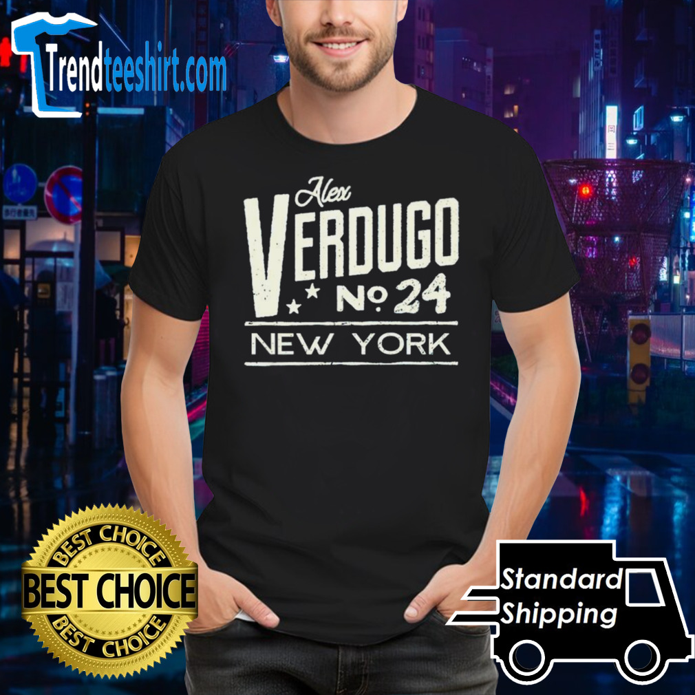 Alex Verdugo No. 24 New York baseball shirt