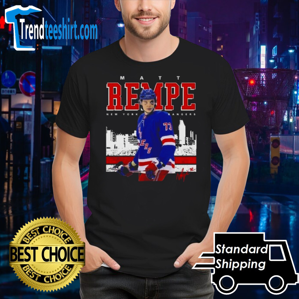 Matt Rempe New York Rangers Signature T-shirt