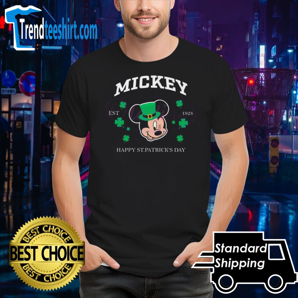 Mickey Happy St Patricks Day Est 1928 T-shirt