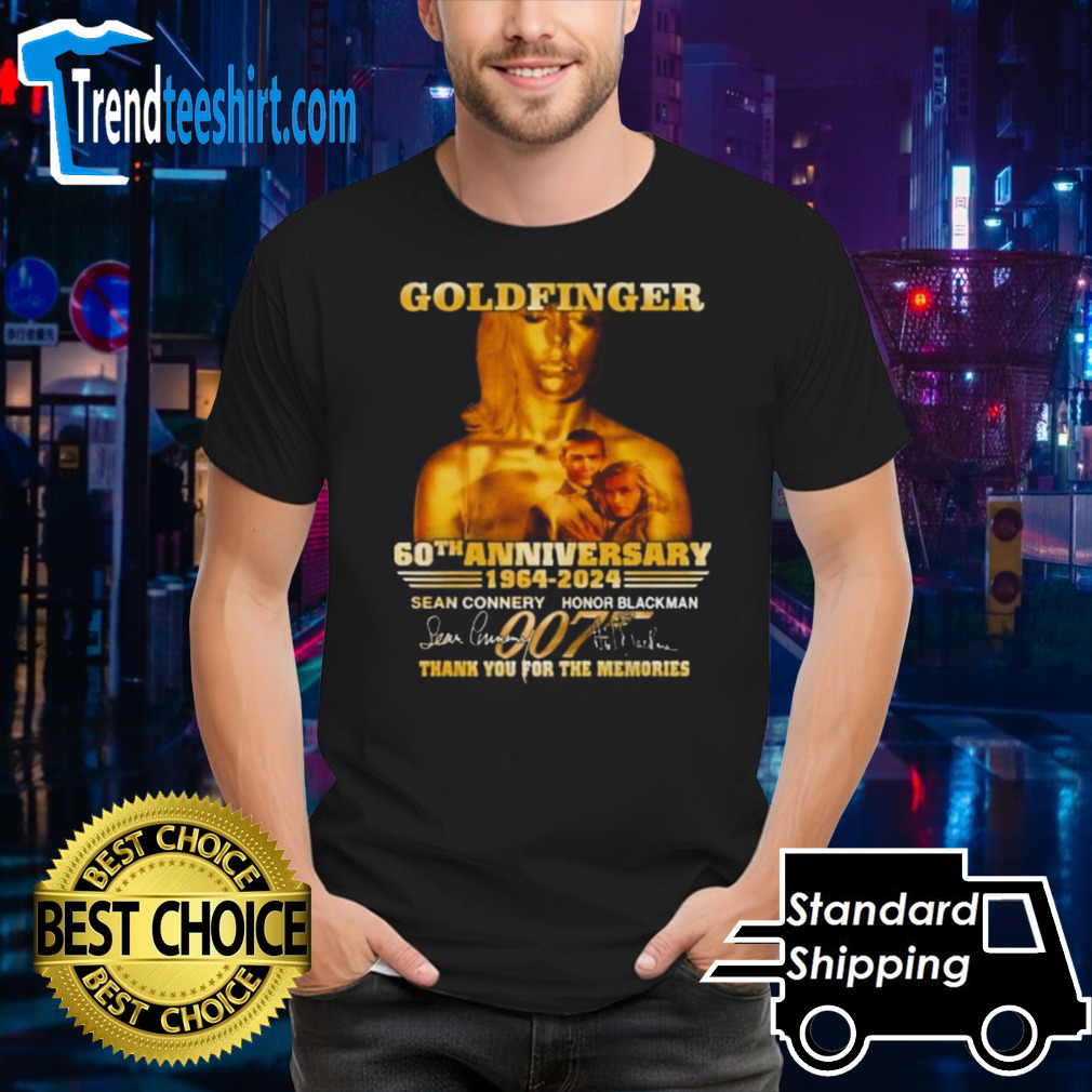 Goldfinger 60th Anniversary 1964-2024 Thank You For The Memories Signature T-shirt