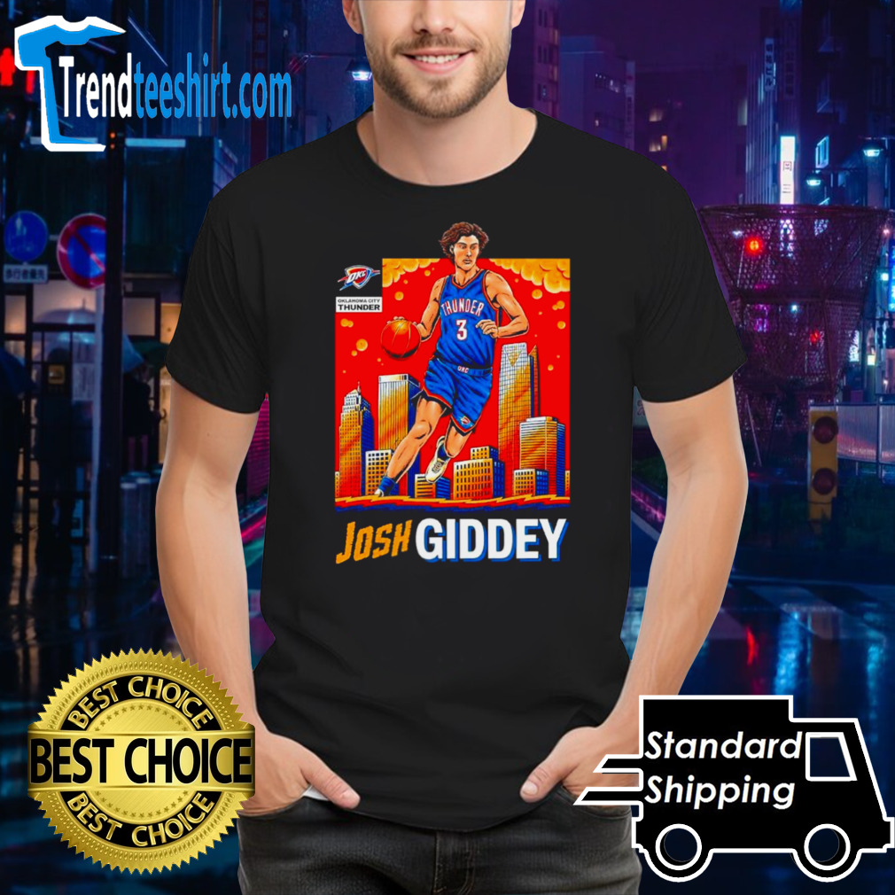 Oklahoma City Thunder Josh Giddey skyline shirt
