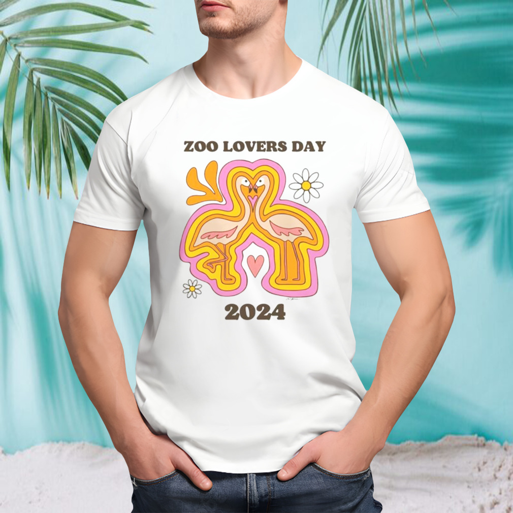 Oklahoma City Thunder Zoo Lovers day 2024 flamingos shirt