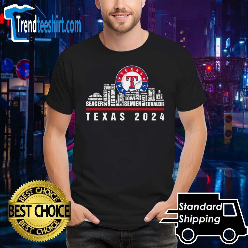 Texas Rangers 2024 City Horizon Skyline Shirt