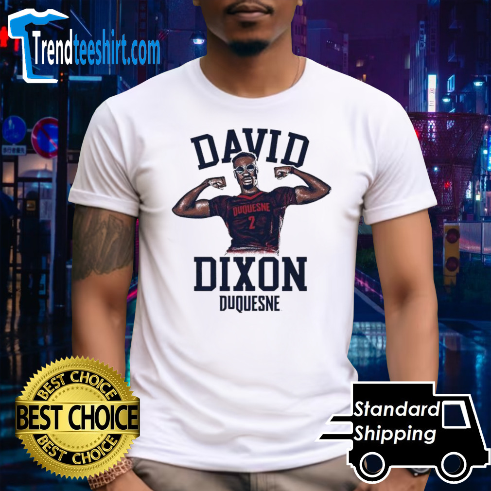 David Dixon Duquesne Dukes basketball cartoon shirt