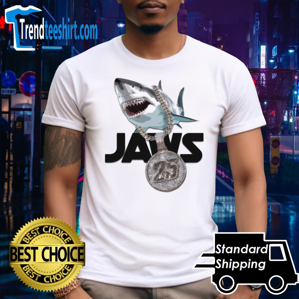Jawhar Jordan Jaw shark diamonds chain no 25 shirt