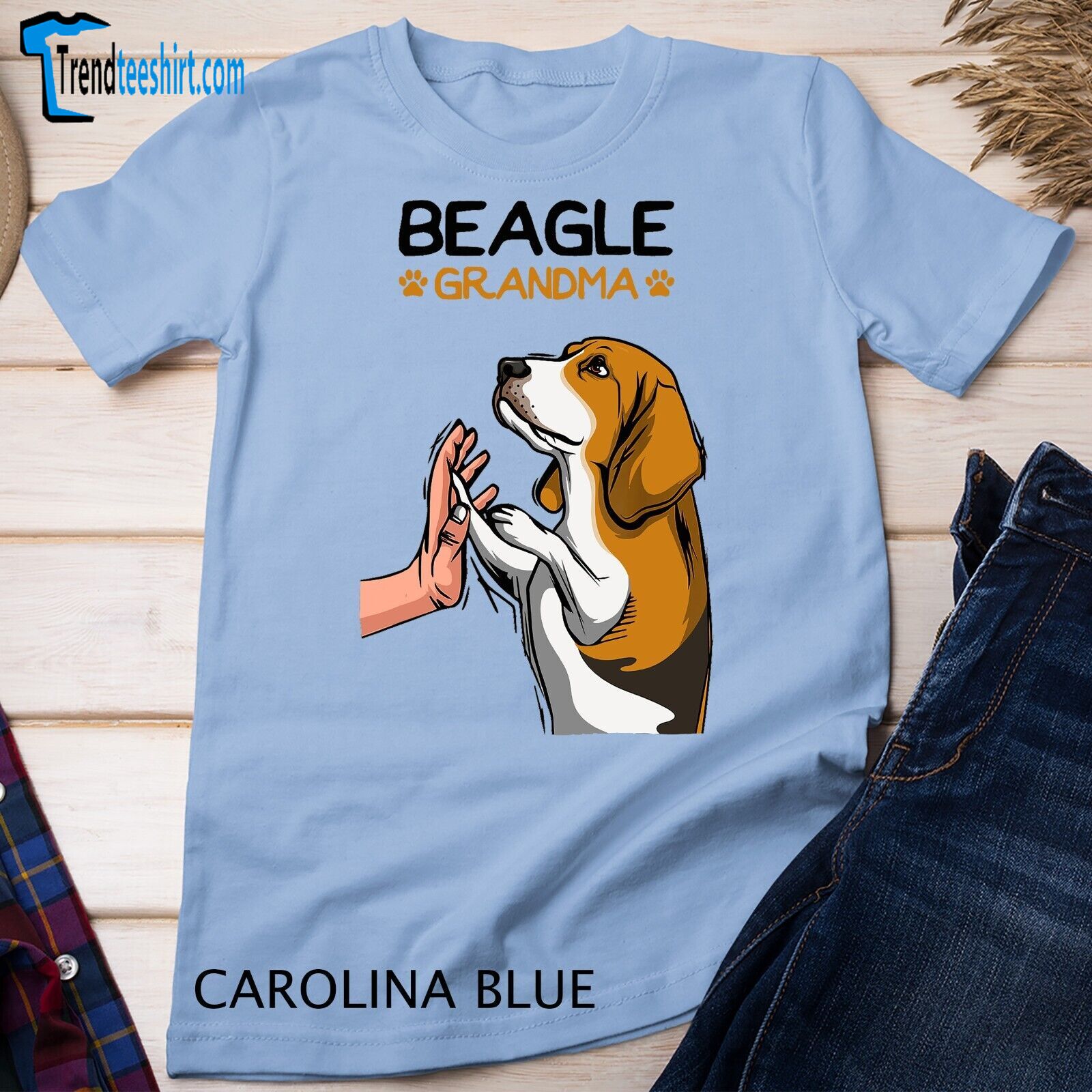 Beagle Grandma Dog Mom Grandmother Mother´s Day T-shirt Unisex T-shirt