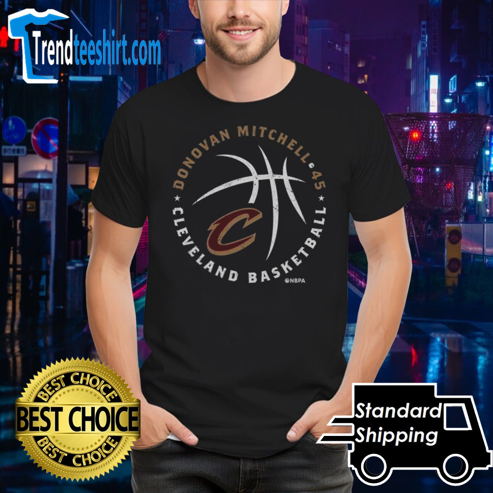 Donovan Mitchell Cleveland Cavaliers Player Ball Shirt