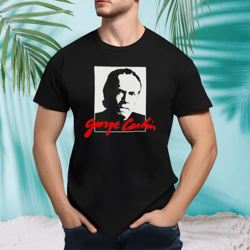 Mike Cessario Wearing George Carlin Shirt