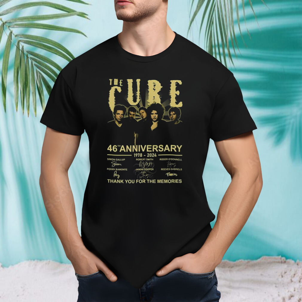 The Cure 46th Anniversary 1978 2024 Thank You For The Memories Shirt