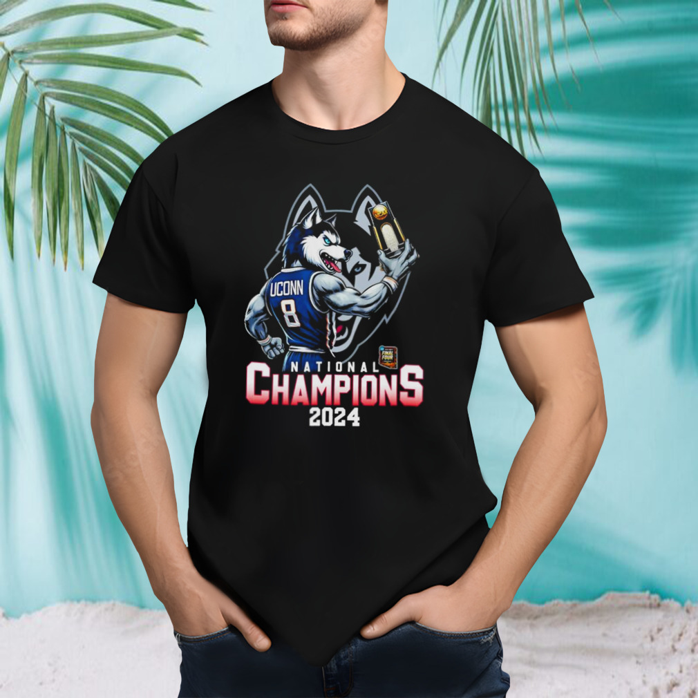 Uconn Mascot Trophy National Champions 2024 shirt