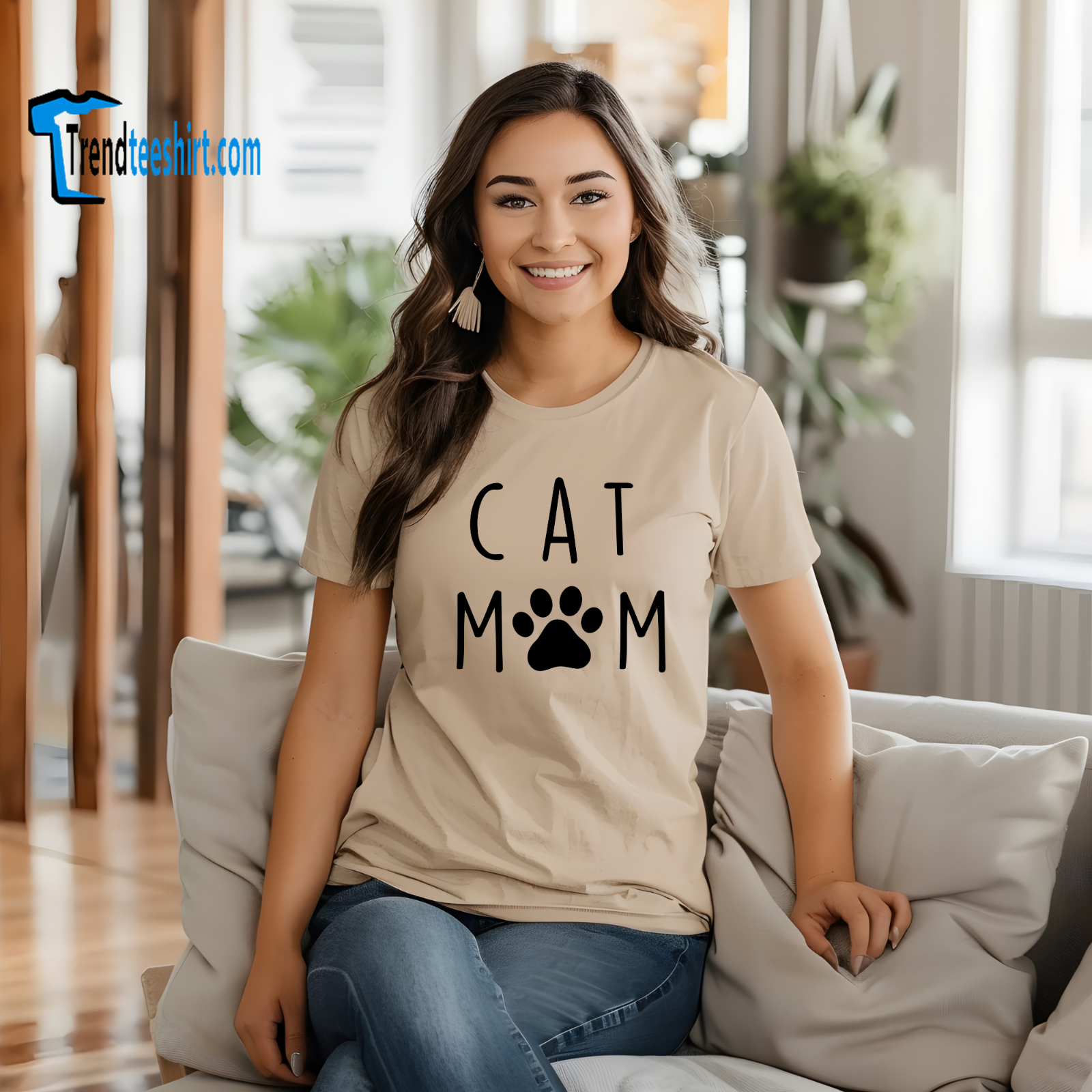 Cat Mom T-shirt Mother's Day T Shirt Unisex Tee Graphic Tees