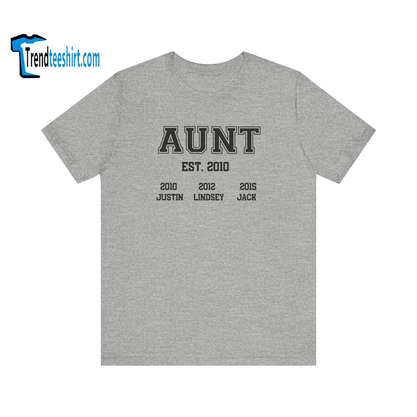 Custom Mother's Day Shirt Gift For Aunt Aunt Shirt Personalized Auntie Tshirt