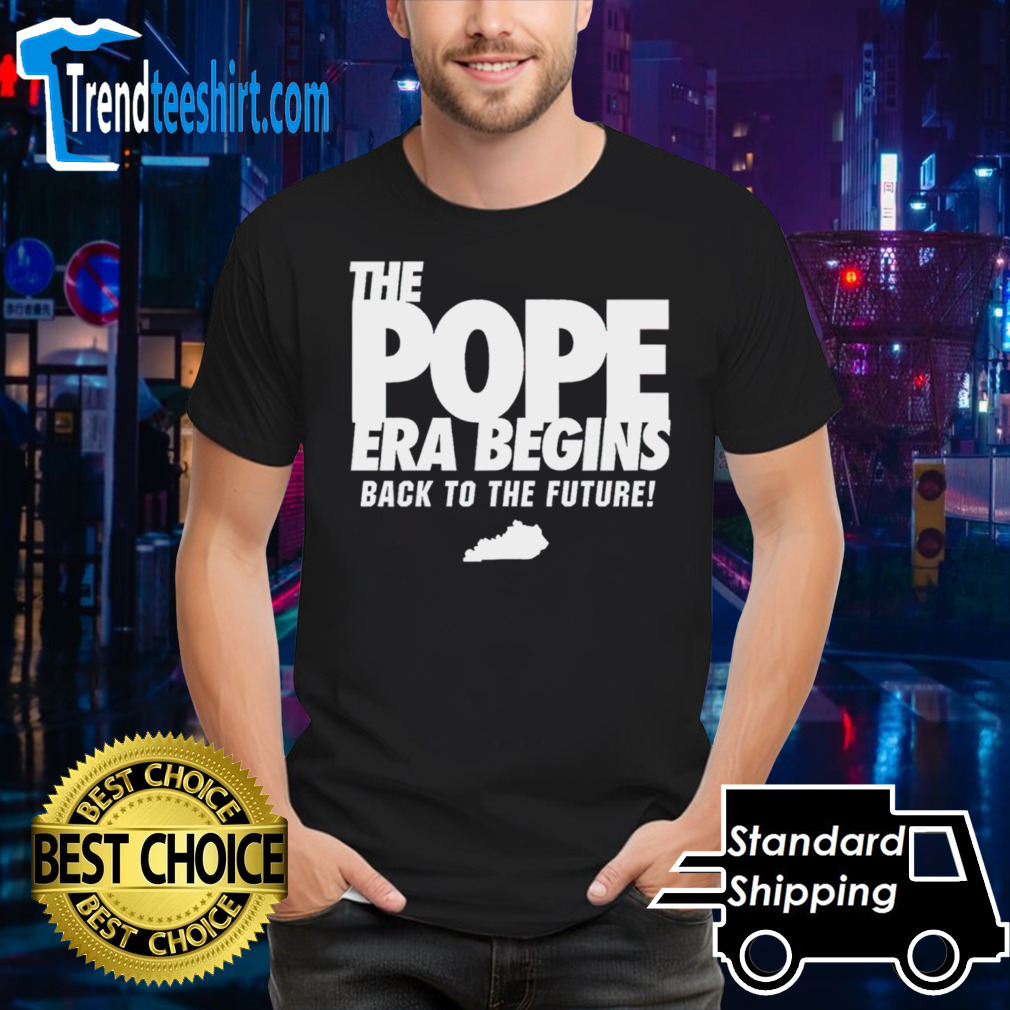 The pope era begins back to the future shirt