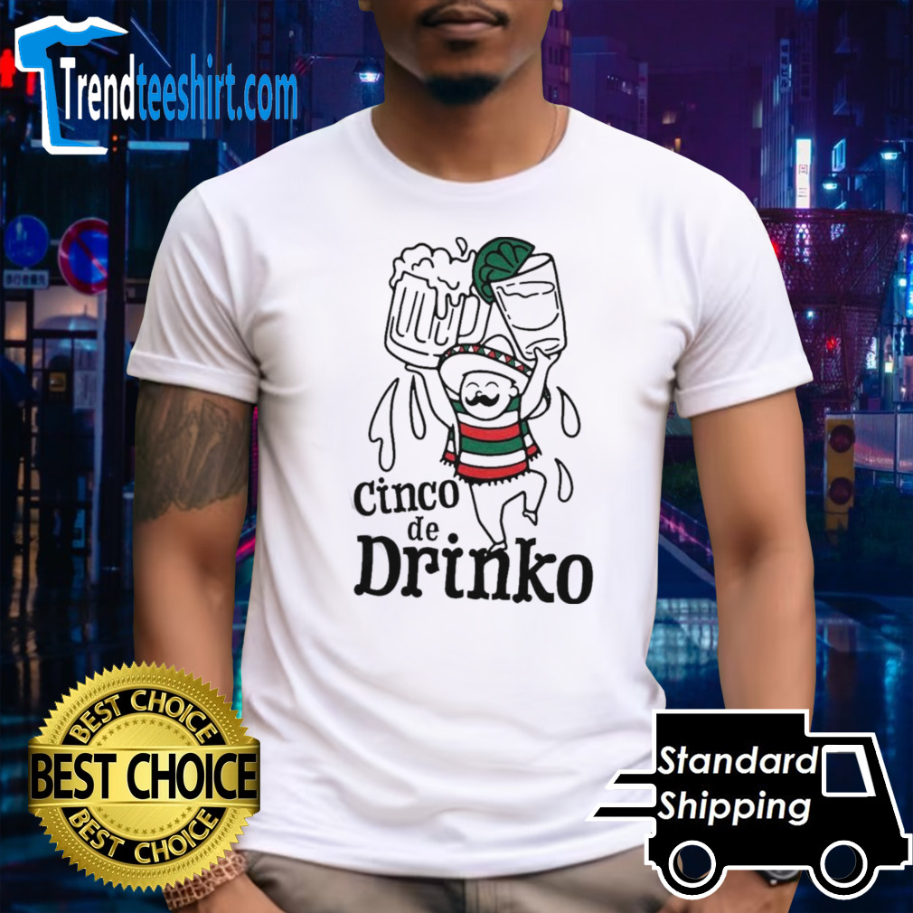 Cinco De Drinko Illustration T-shirt