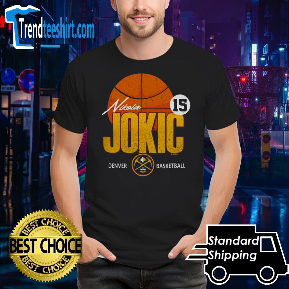 Denver Nuggets #15 Nikola Jokic Label 2024 T-shirt