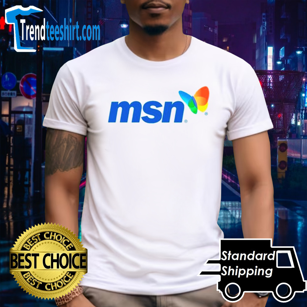 MSN butterfly logo shirt