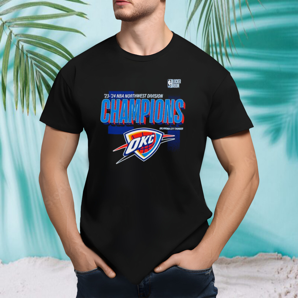 Oklahoma City Thunder 2024 Northwest Division Champions Locker Room shirt