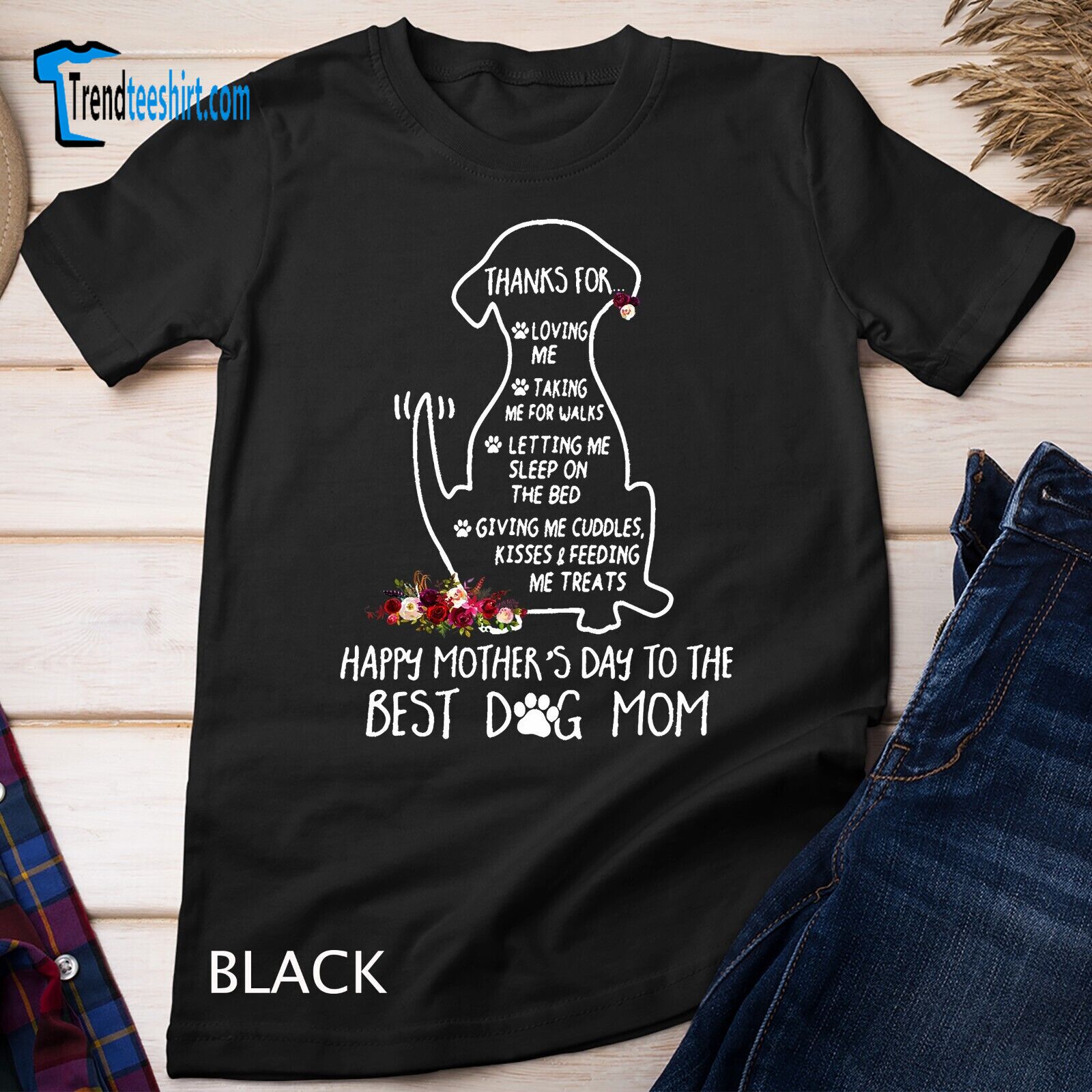 Happy Mother_s Day Dog Mom Unisex T-shirt